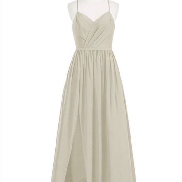 Taupe Azazie bridesmaids dress - Picture 6 of 10